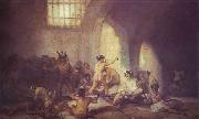Francisco Jose de Goya The Madhouse. Sweden oil painting artist